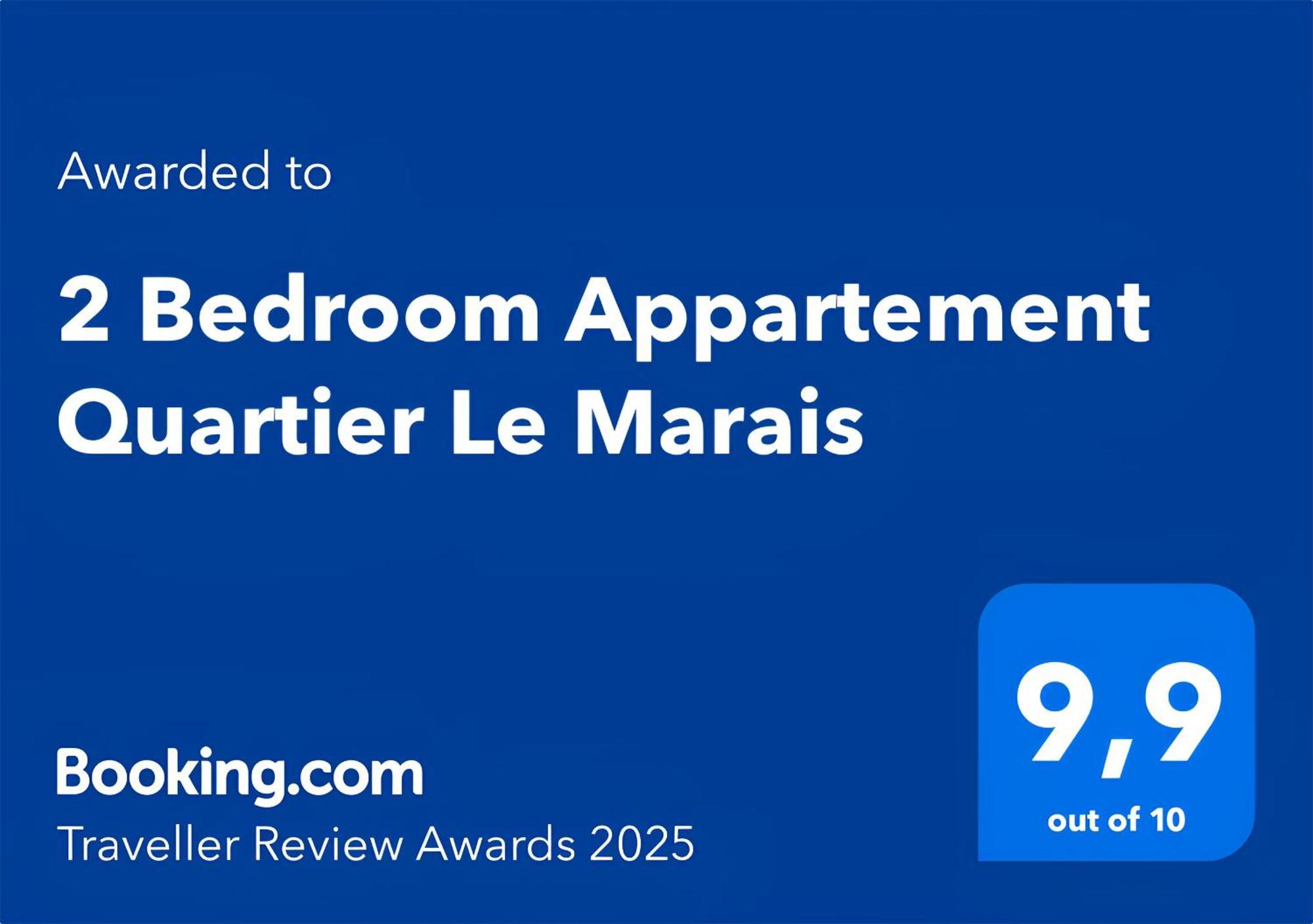 2 Bedroom Appartement Quartier Le Marais Free Netflix Париж Экстерьер фото